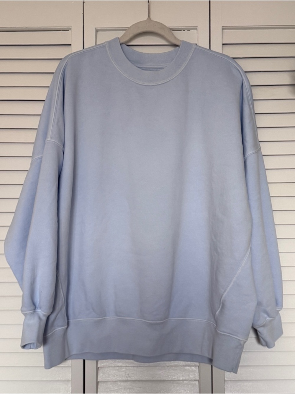 Abercrombie & Fitch Light Blue Sunday Oversized Crewneck